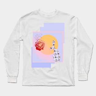 Night in a rose garden Long Sleeve T-Shirt